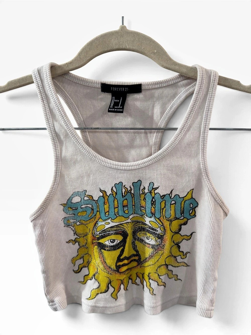 Forever 21 Cropped Sublime graphic tank